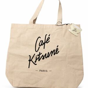 MAISON KITSUNE Beige Tote Bag